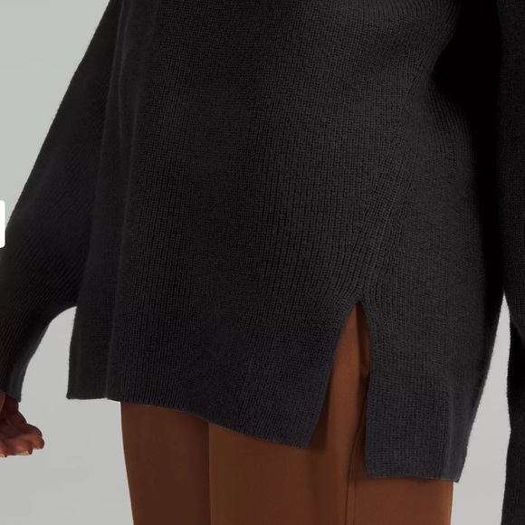 Lululemon Merino Wool-Blend Ribbed Crewneck Sweater - Picture 3 of 9